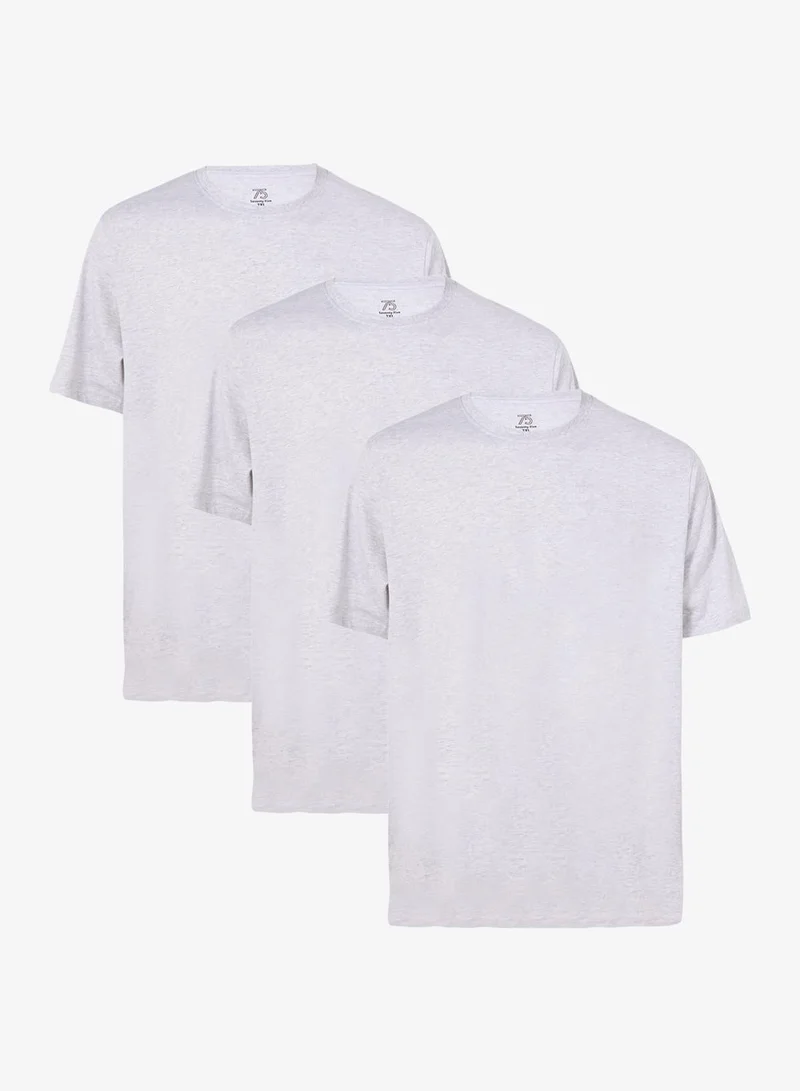 Seventy Five Basics Pack of 3 Plus Size T-Shirt